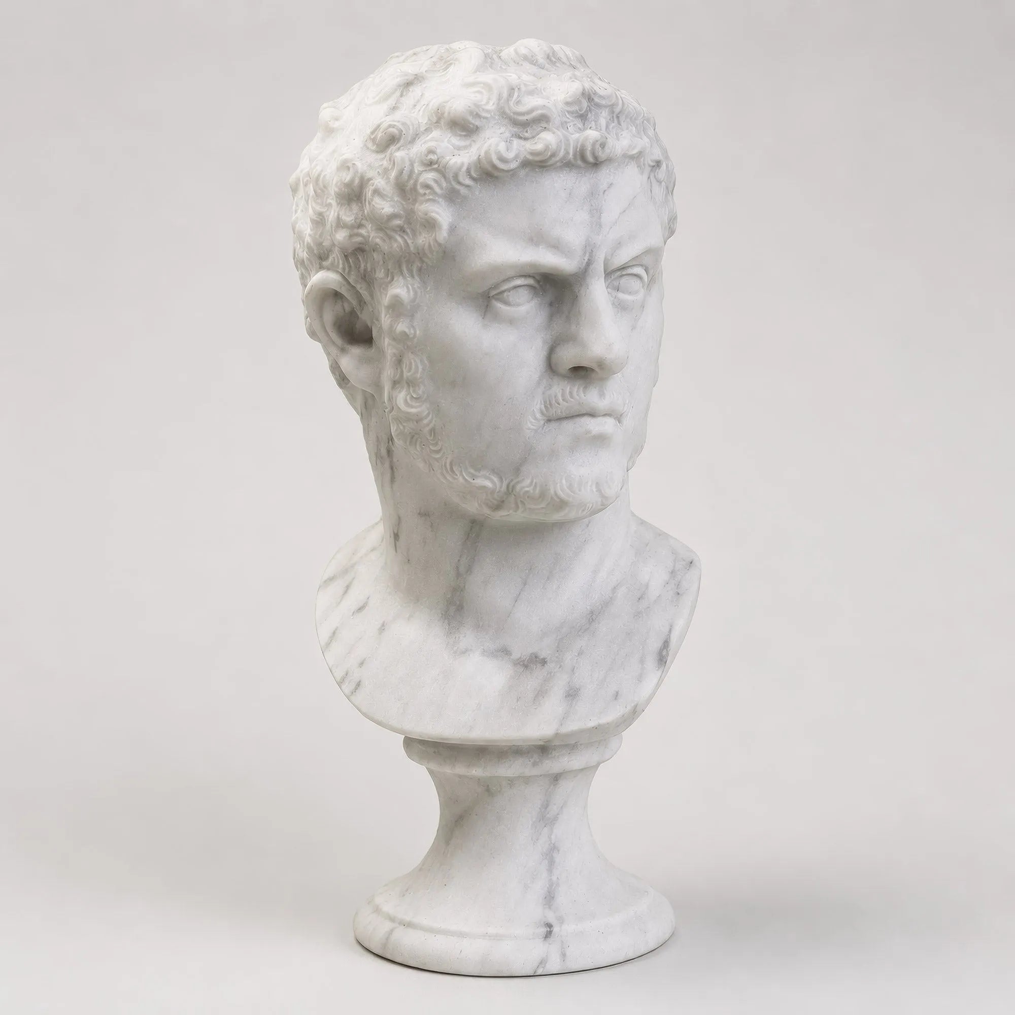 カラカラ - カッラーラ大理石彫刻の頭部 26 cm – Museum Shop Italy