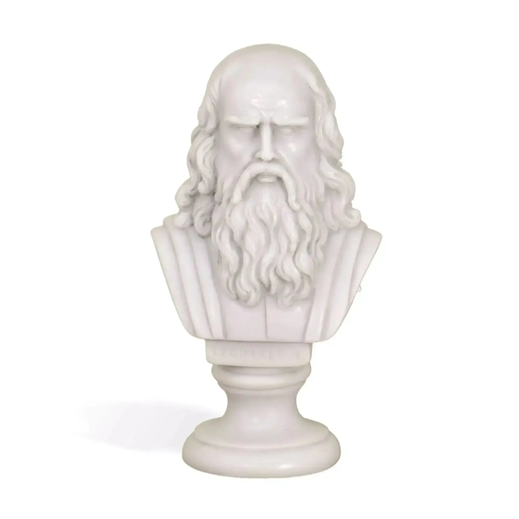 レオナルド・ダ・ヴィンチ - 大理石の胸像 16 cm – Museum Shop Italy