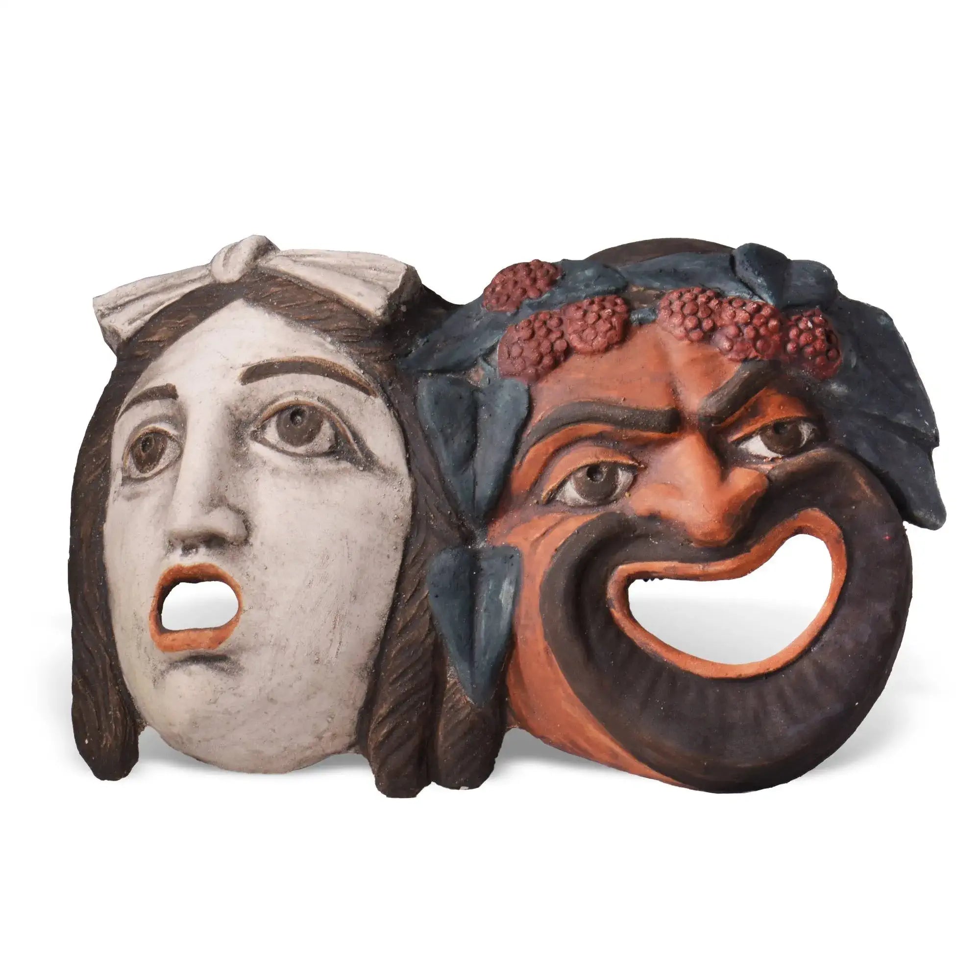 Comedy and Tragedy Terracotta Masks Pompeii Herculaneum