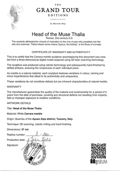 Certificate of Authenticity