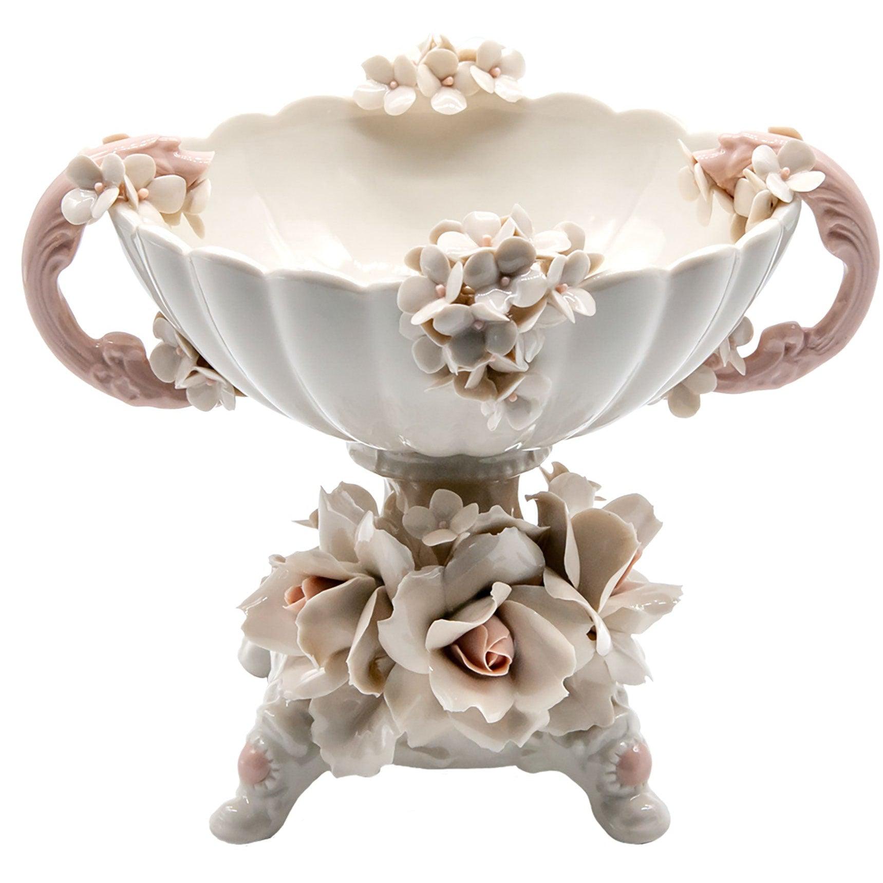 Dekorative Vase aus Capodimonte-Porzellan – Museum Shop Italy