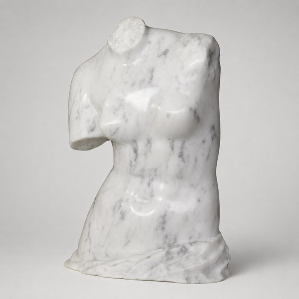 Venus de Milo (Venus Fragment) - Bust in Carrara Marble 28 cm