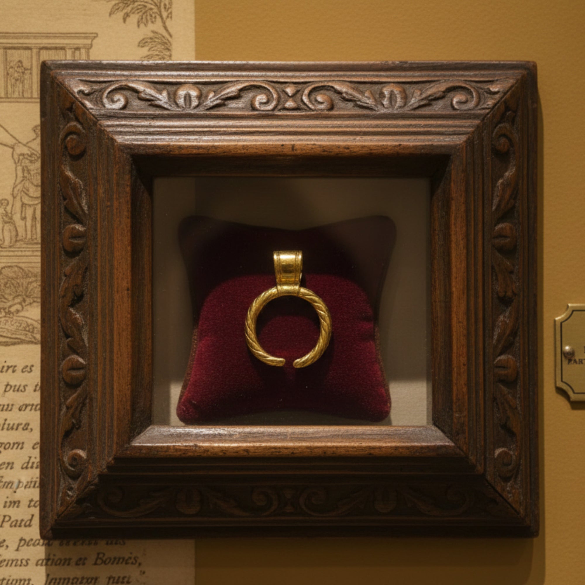 雕刻新月形吊墜