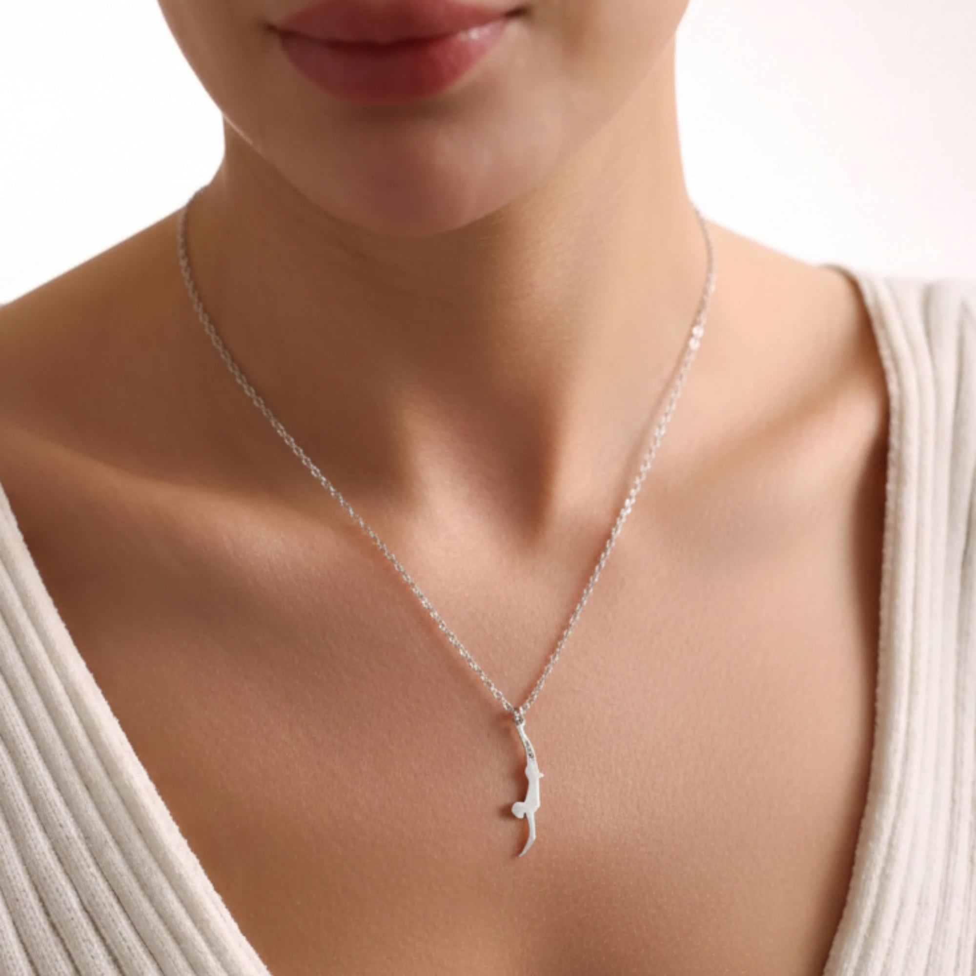 Pendentif Paestum Plongeur en Argent 925 - 4,5 cm