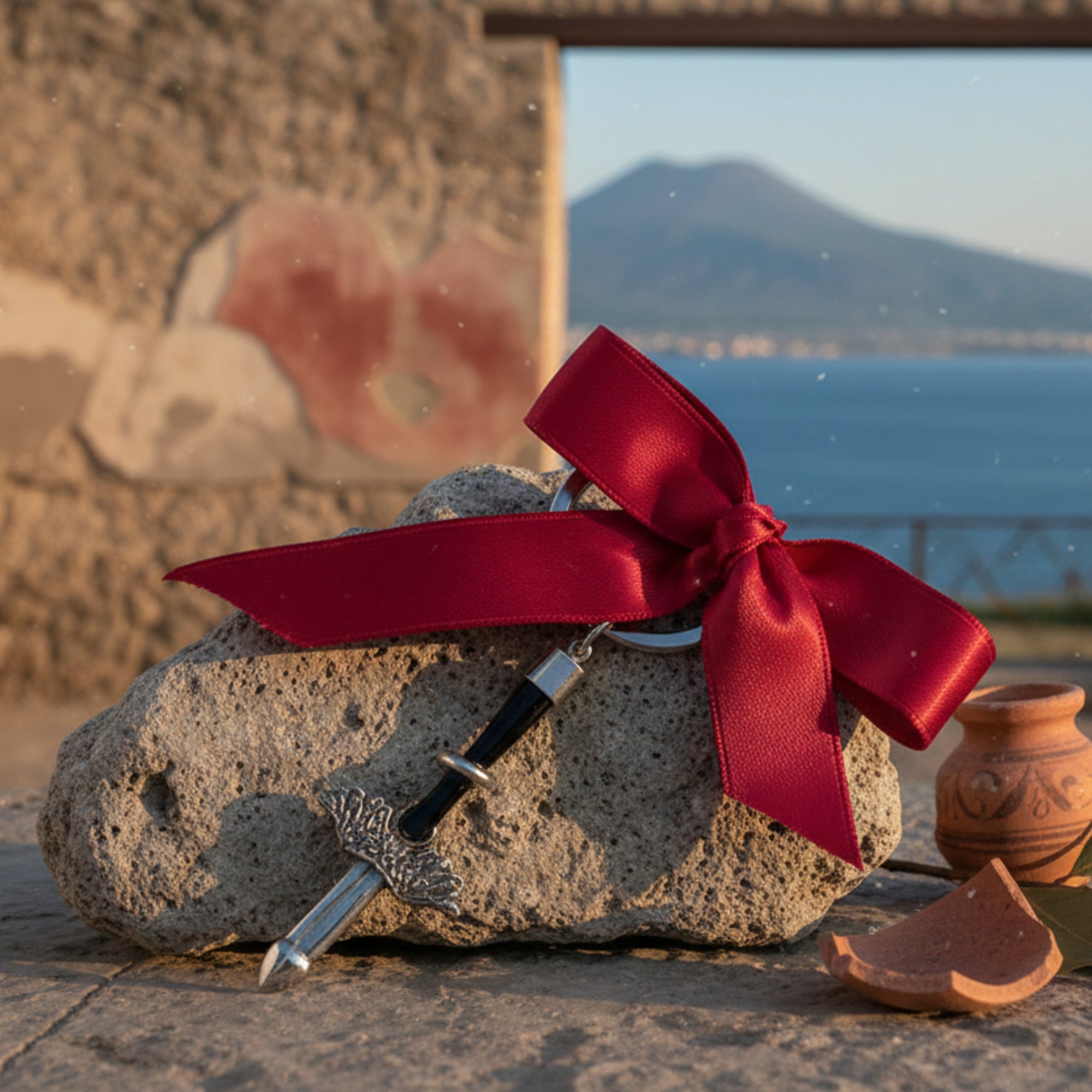 ポンペイの翼のあるファロのキーホルダー