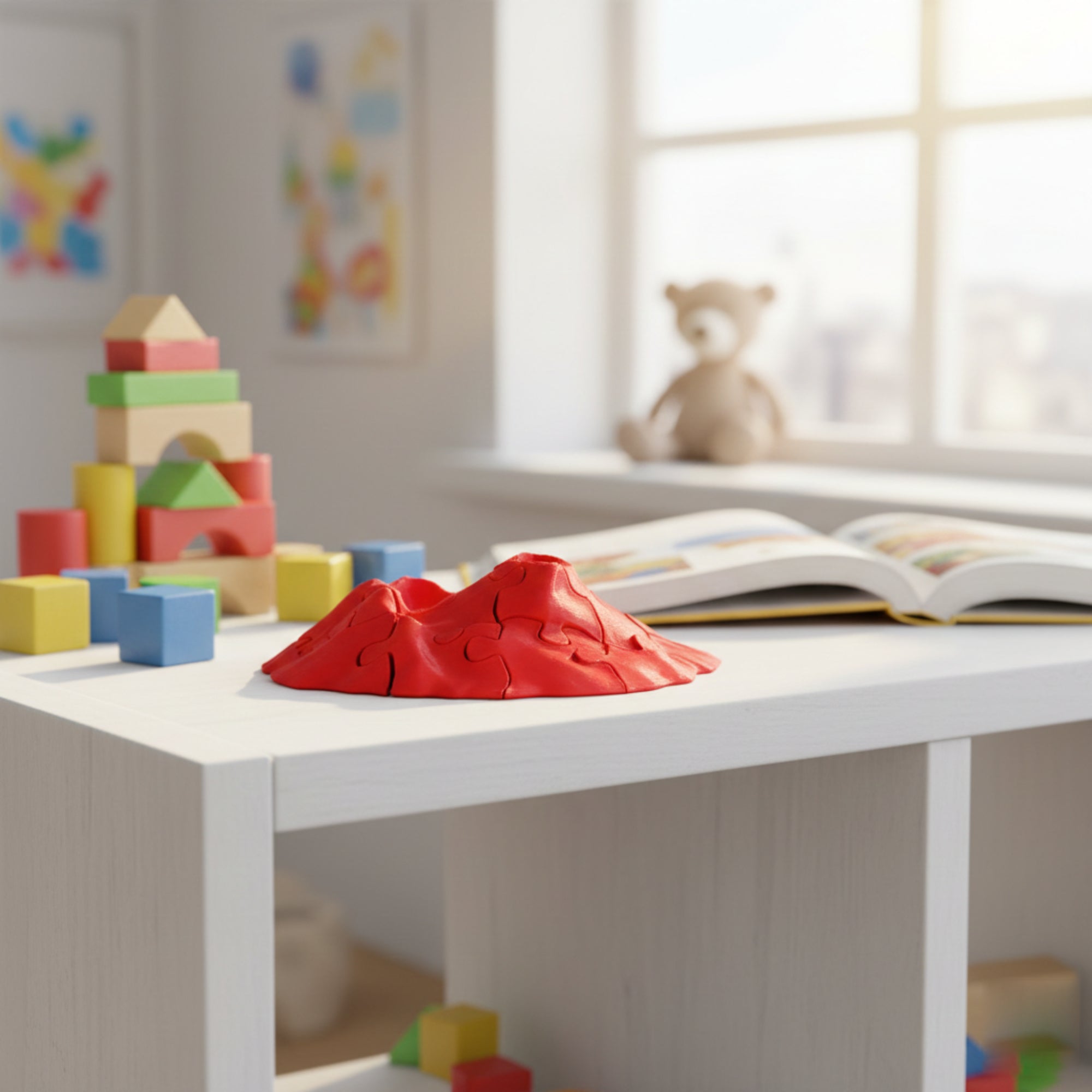 Puzzle Vesuv 3D gedruckt