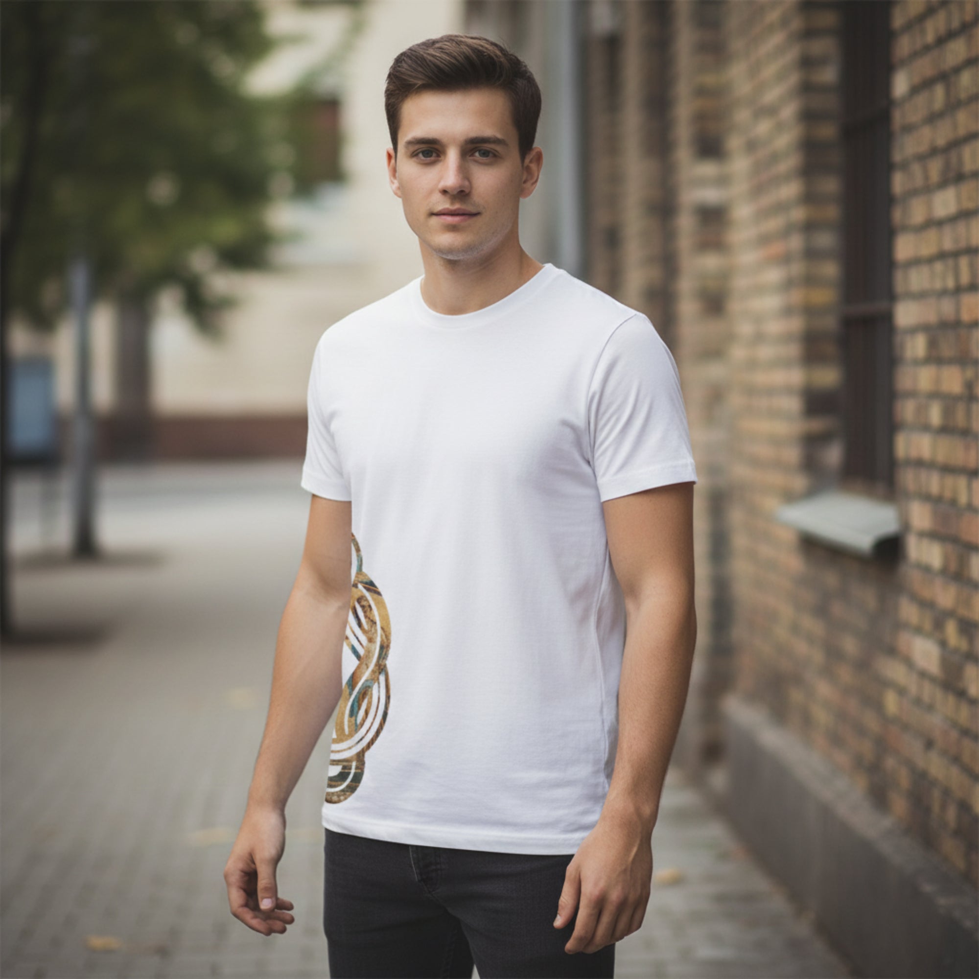 T-shirt Nodo di Ercole in cotone premium