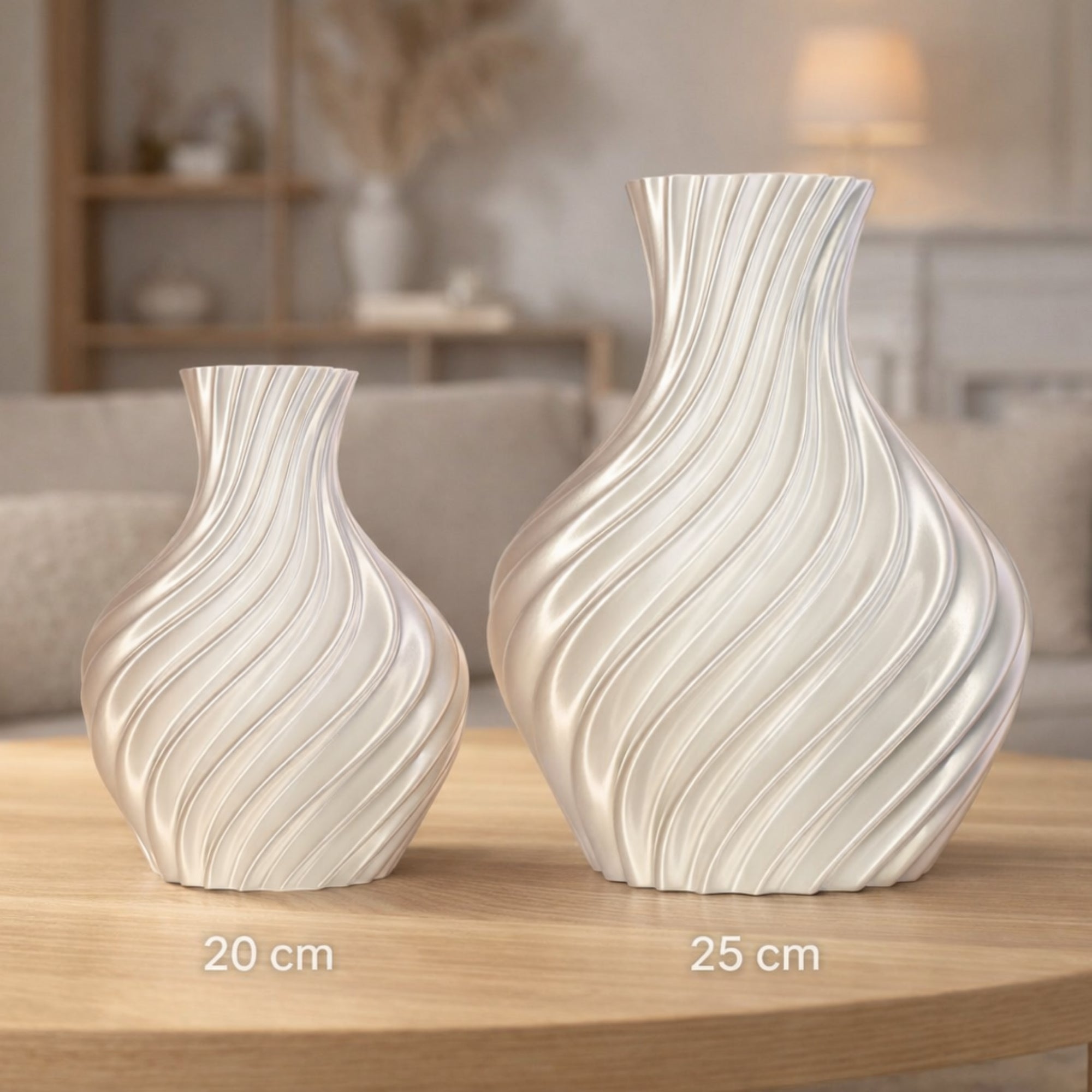 3Dプリント装飾花瓶、モダンなホームデコレーション – Museum Shop Italy