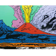 Stampa su tela: Opera d'arte "Vesuvius di Andy Warhol".