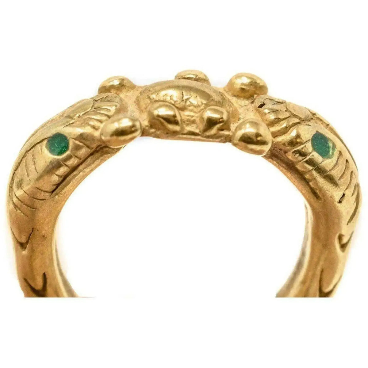 Anillo de serpiente dorado en plata 925, disponible en la tienda del museo.