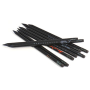 Schwarze Bleistifte mit Radiergummi