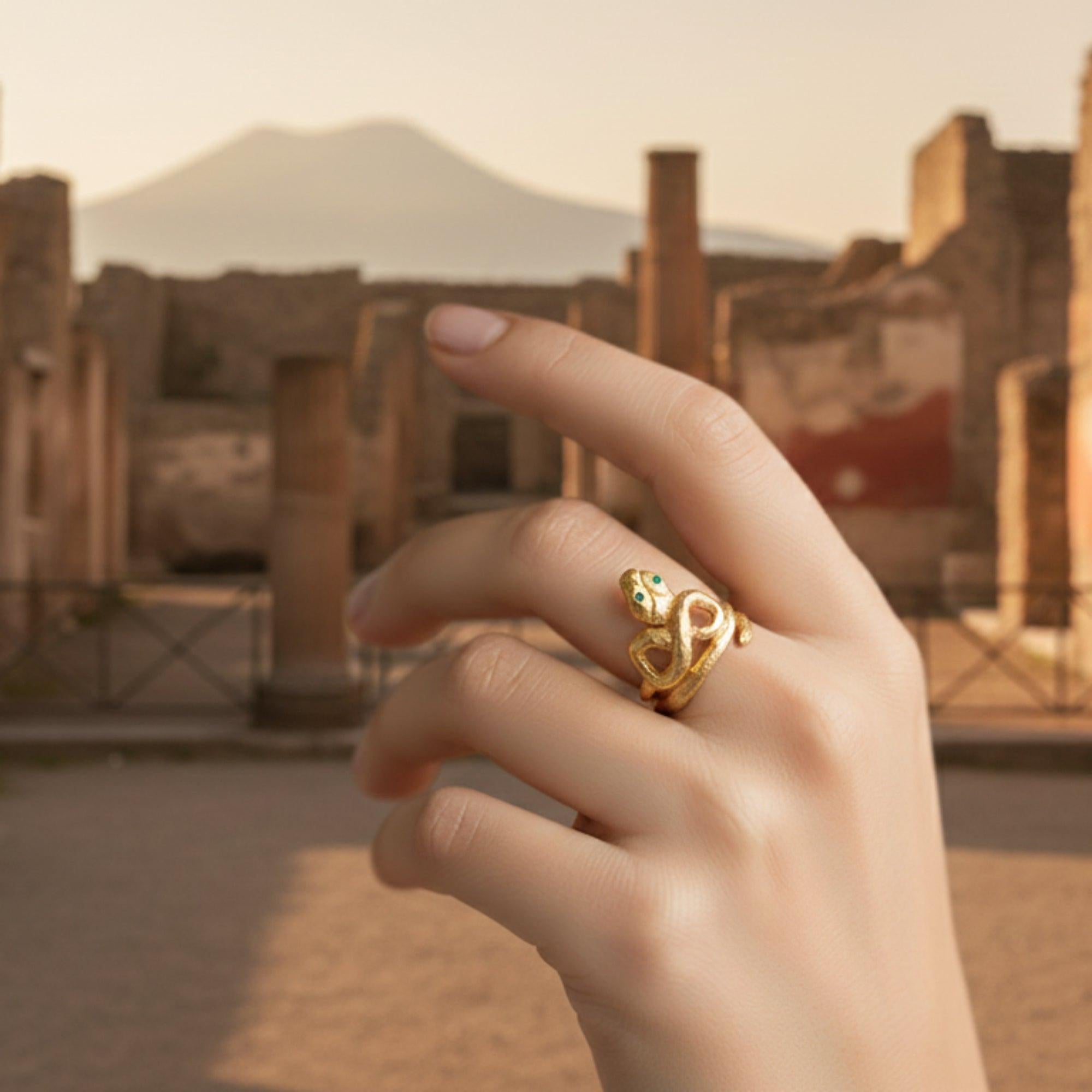 Anello Serpente Avvolgente Vintage Regolabile In Argento - Gioiello Chic E Delicato Per Donna E Uomo