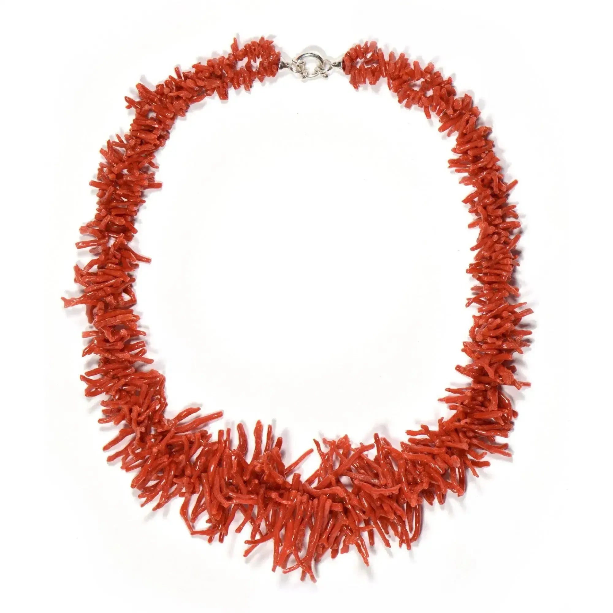 Collana in Onice nero e Corallo rosso con Argento| Via Condotti Store Collana in Onice nero e Corallo rosso con Argento| Via Condotti Store