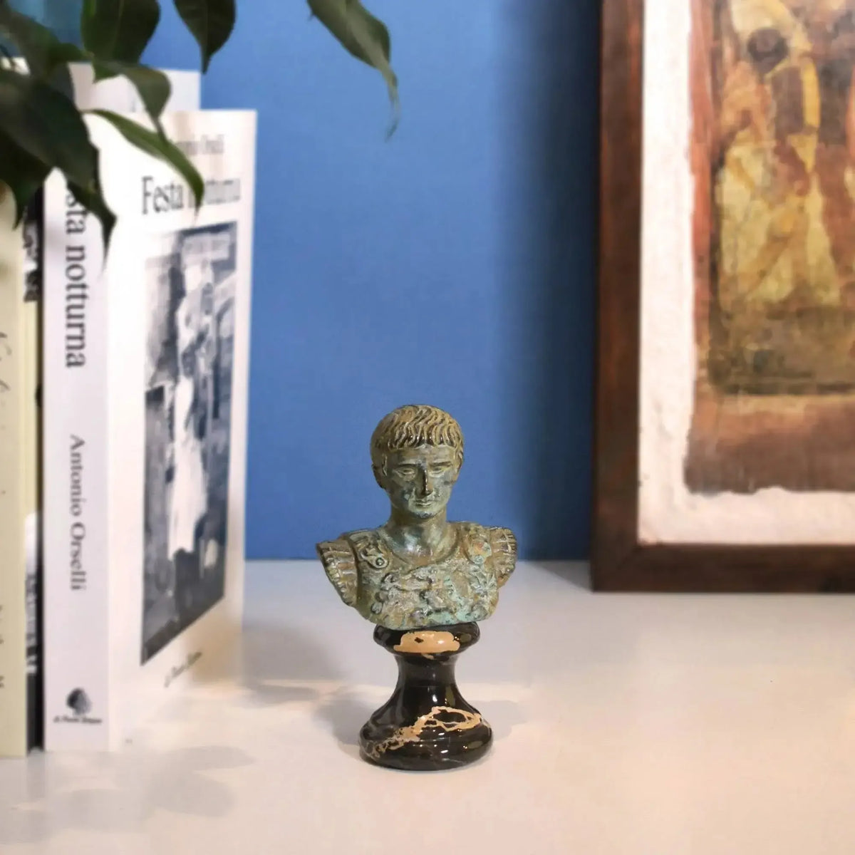 Bronzebüste des römischen Kaisers Augustus