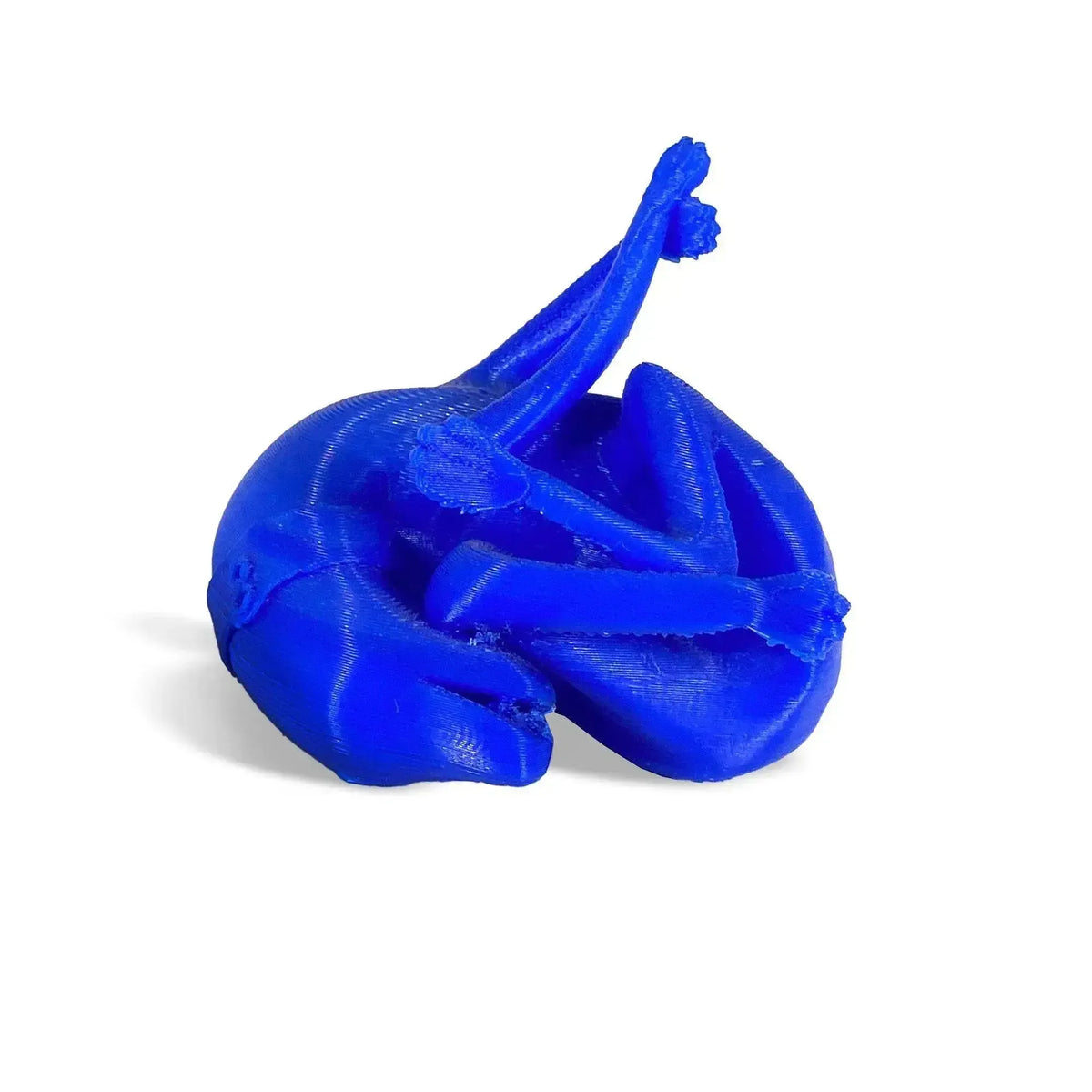 Pompeii dog cast 3D Printed blue
