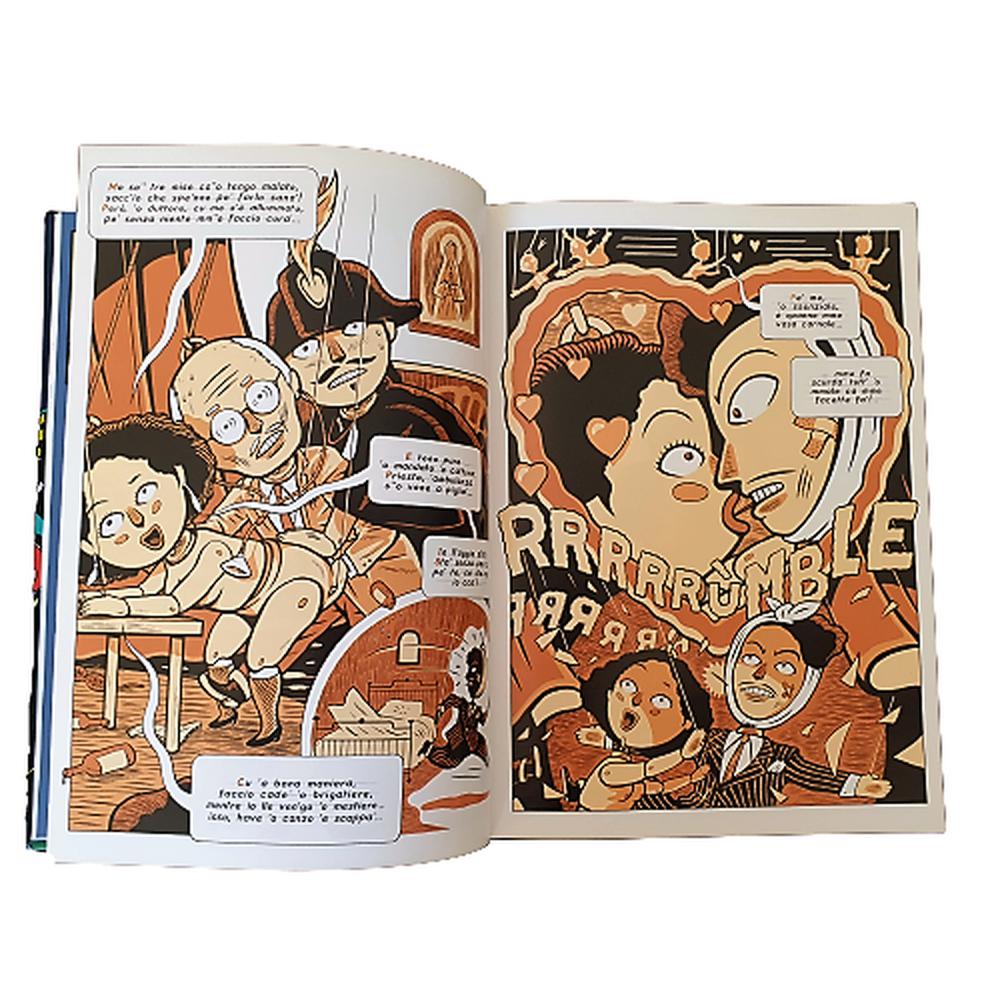 Daniele Sepe Canzoniere Illustrato ist ein wunderschöner Band mit 106 Seiten, der 12 Comics zu 12 Liedern enthält. - Museum-Shop.it