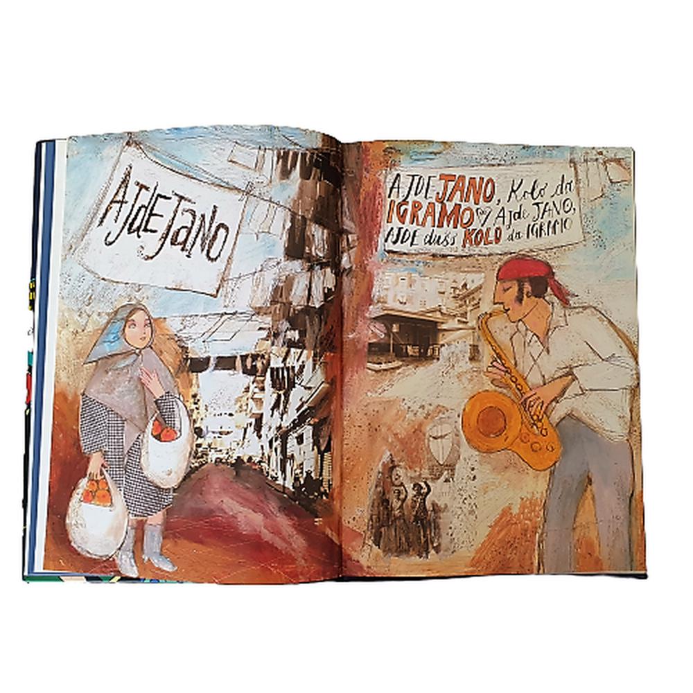 Daniele Sepe Canzoniere Illustrato ist ein wunderschöner Band mit 106 Seiten, der 12 Comics zu 12 Liedern enthält. - Museum-Shop.it