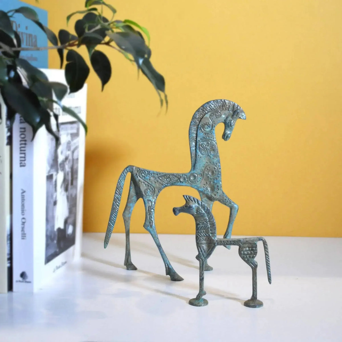 Griechisches Pferd aus Bronze