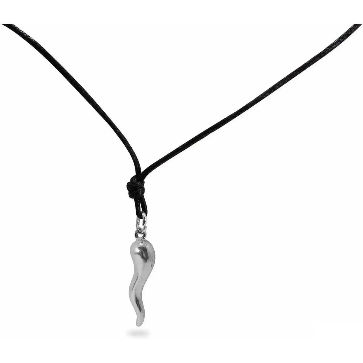 Neapolitan horn pendant in 925 silver