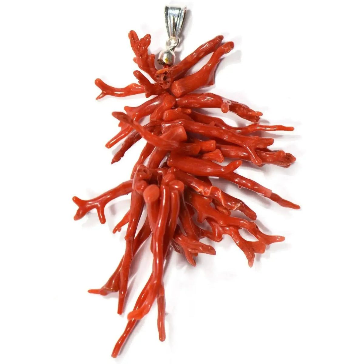 Pendente in Argento e Corallo Rosso.
