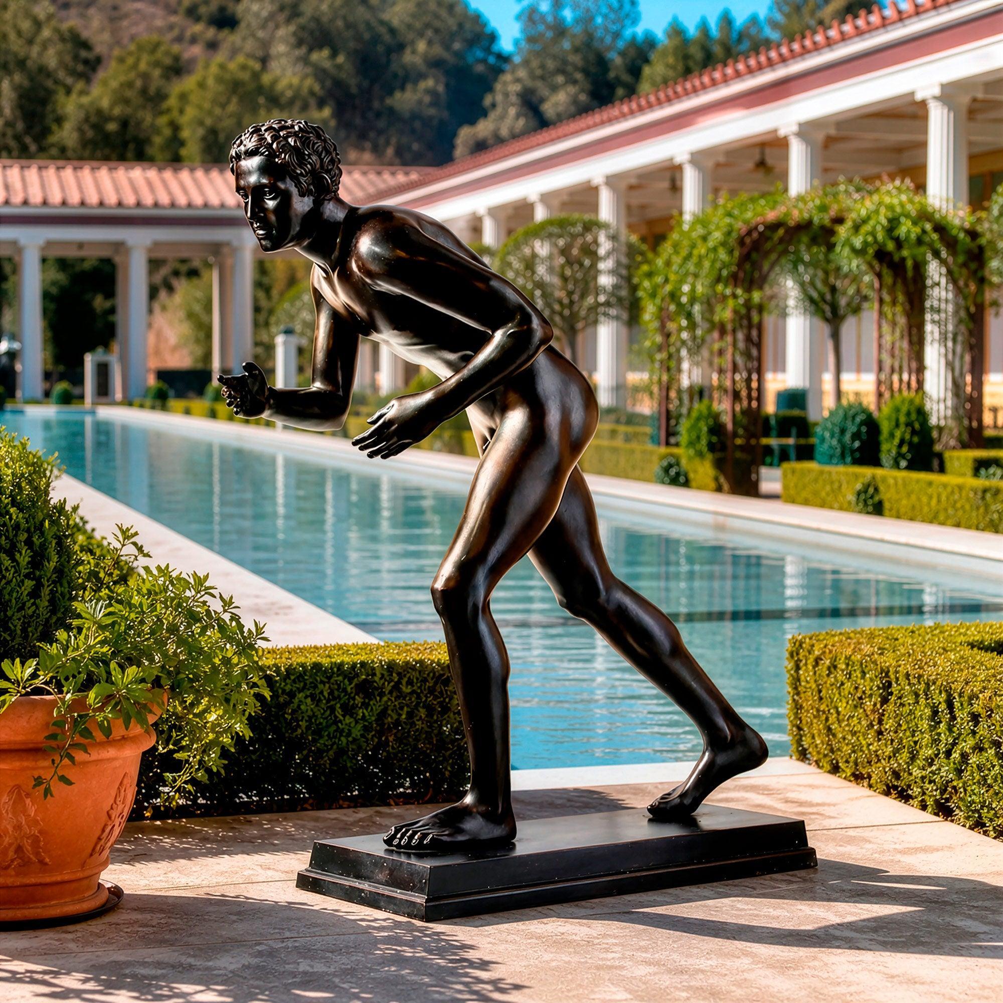 Coureur de bronze - Statue de la Villa dei Papiri à Herculanum
