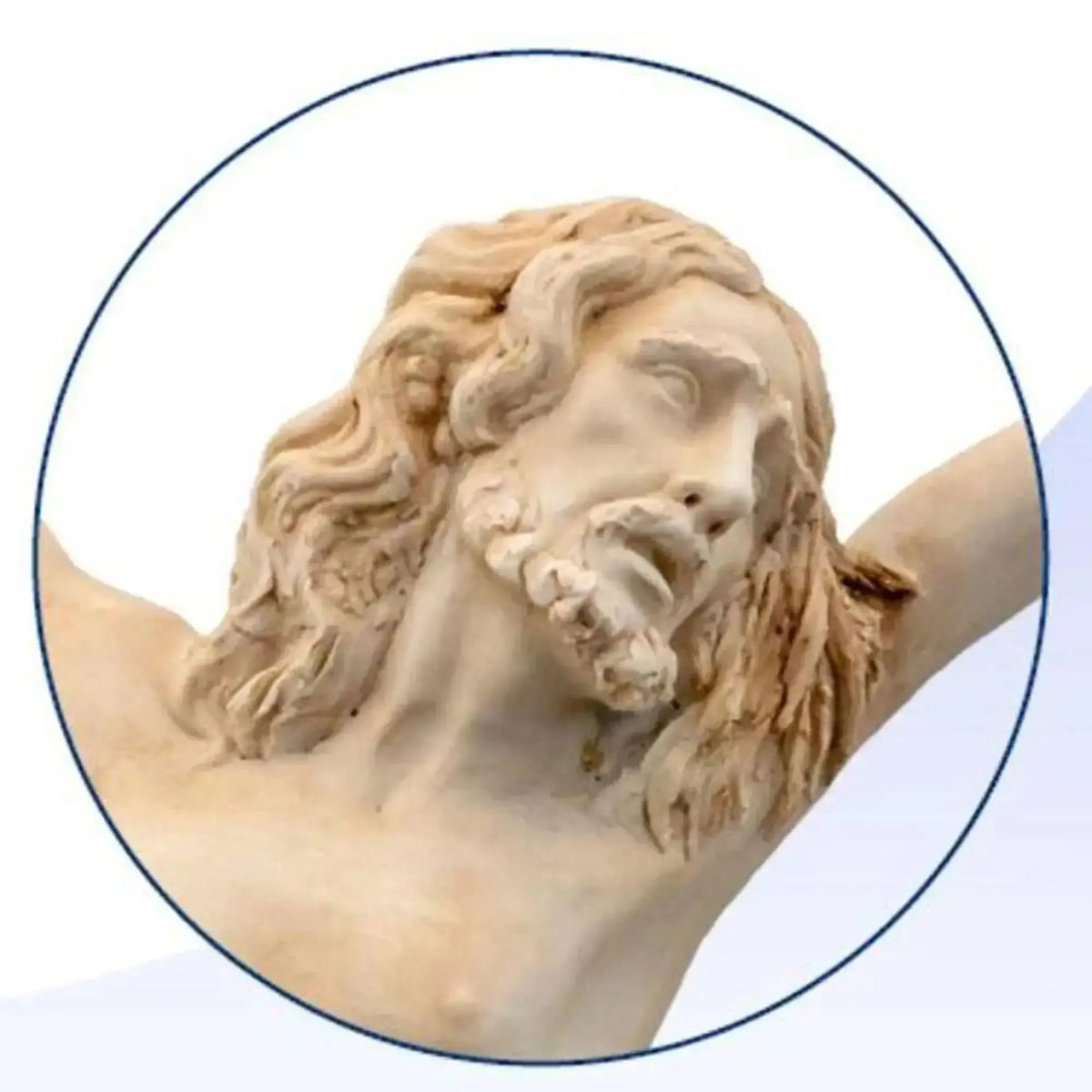 Crocifisso - Statua in porcellana di Capodimonte