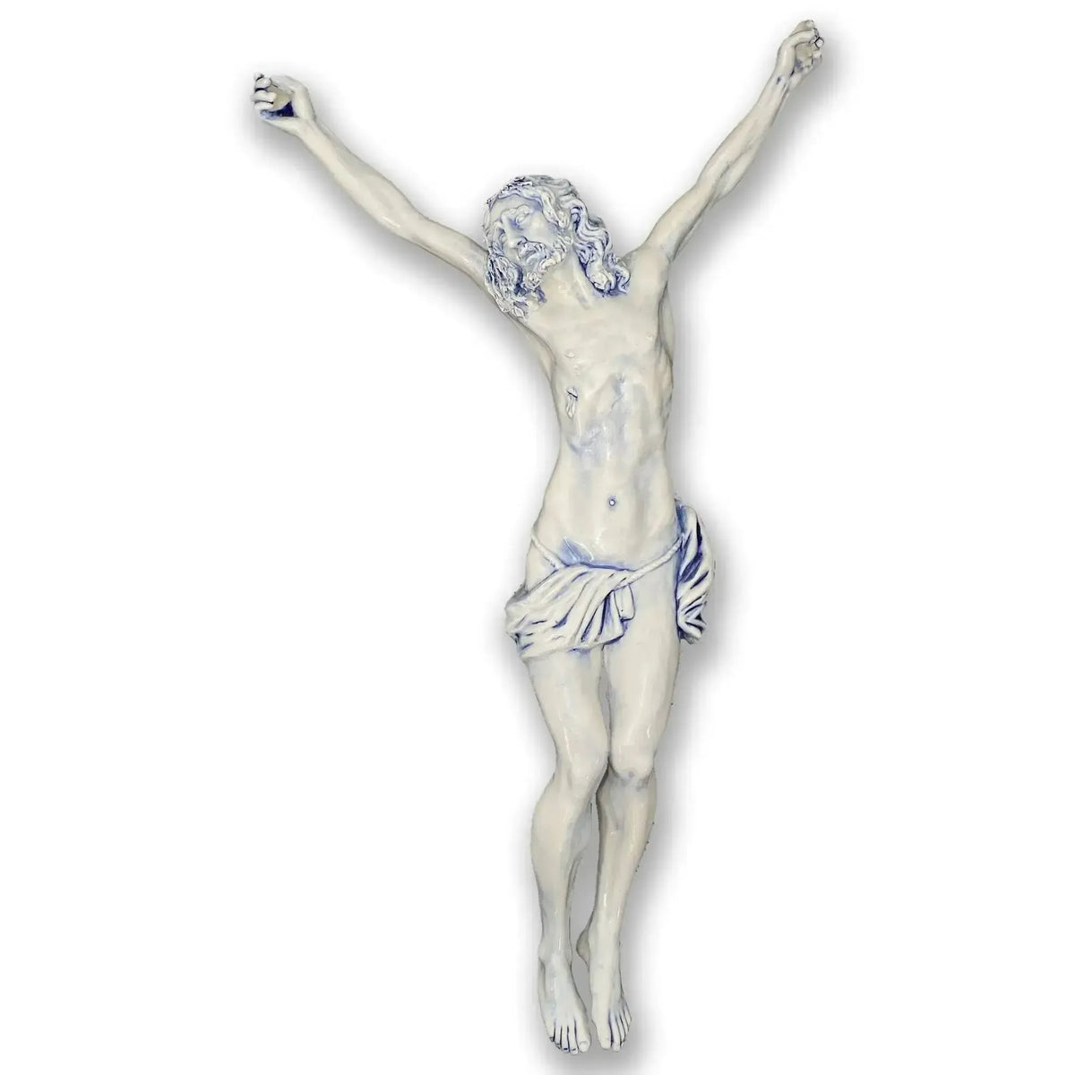 Crocifisso - Statua in porcellana di Capodimonte