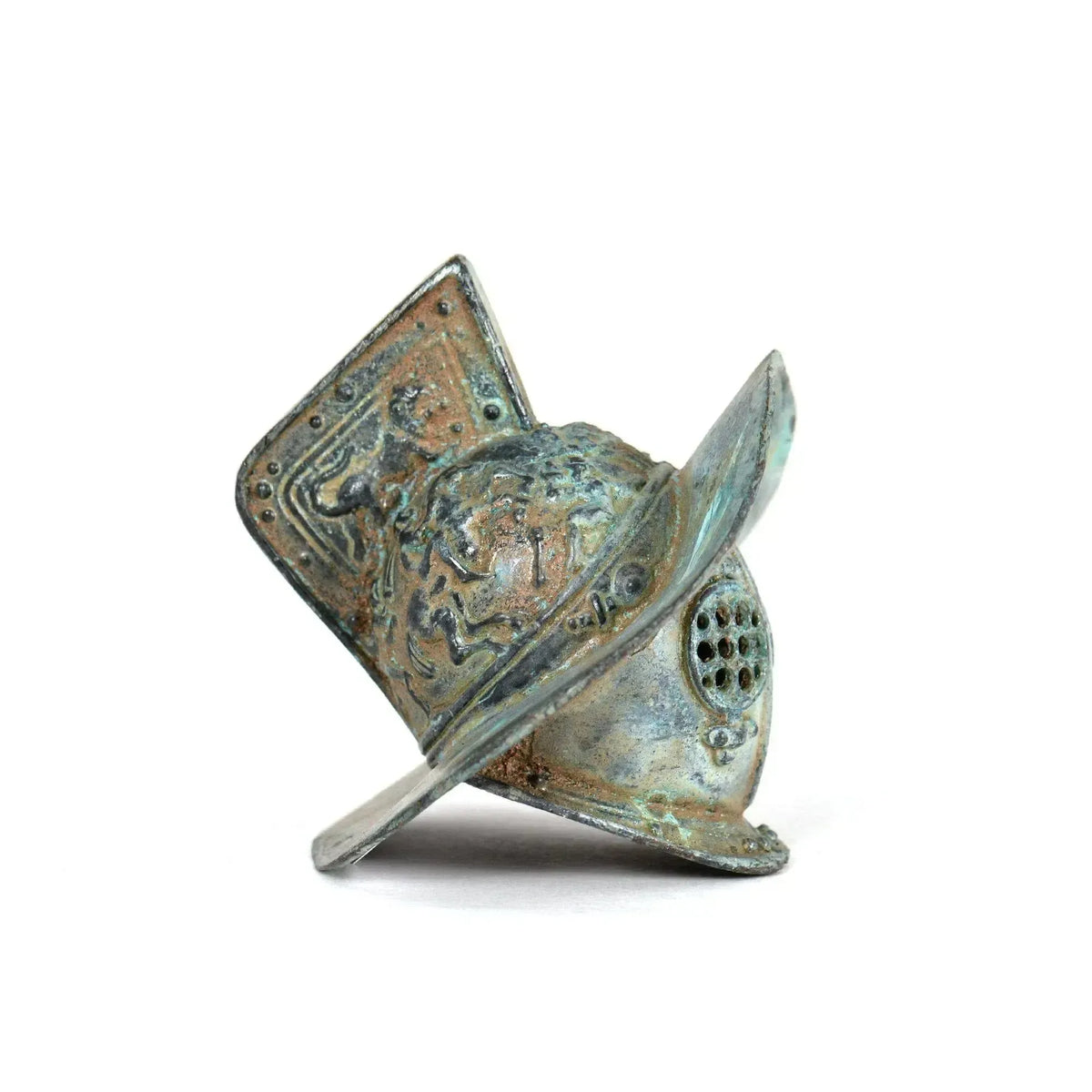 Thrakischer Gladiatorenhelm aus Bronze - Detail