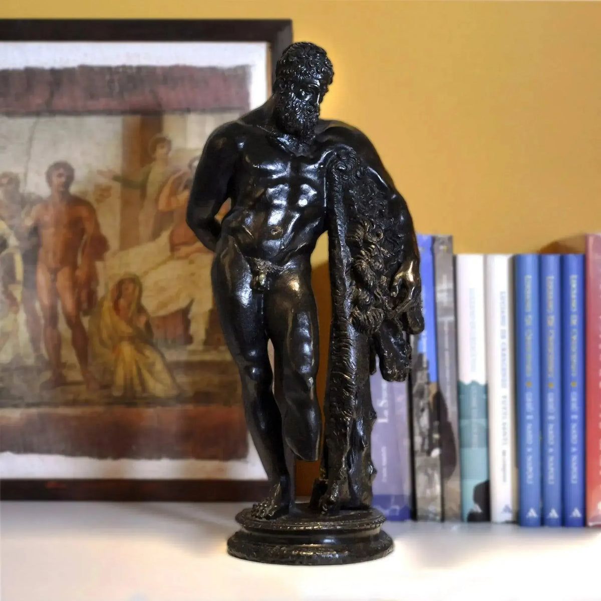 Bronzestatue des Farnese Herkules 38,5 cm