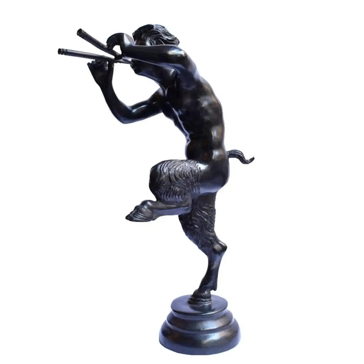 Faun-Bronzeskulptur