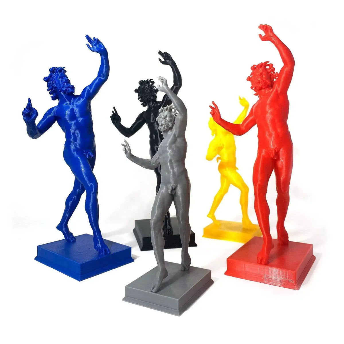 Dreidimensionale Statue des tanzenden Fauns von Pompeji