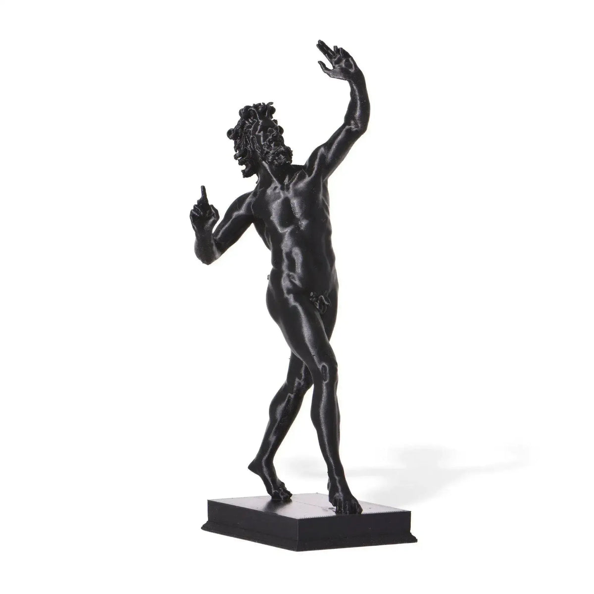 Dreidimensionale Statue des Fauns von Pompeji
