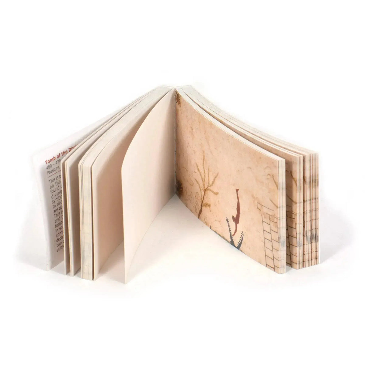 Animiertes Buch: Daumenkino „Tomba del Tuffatore“, Paestum.