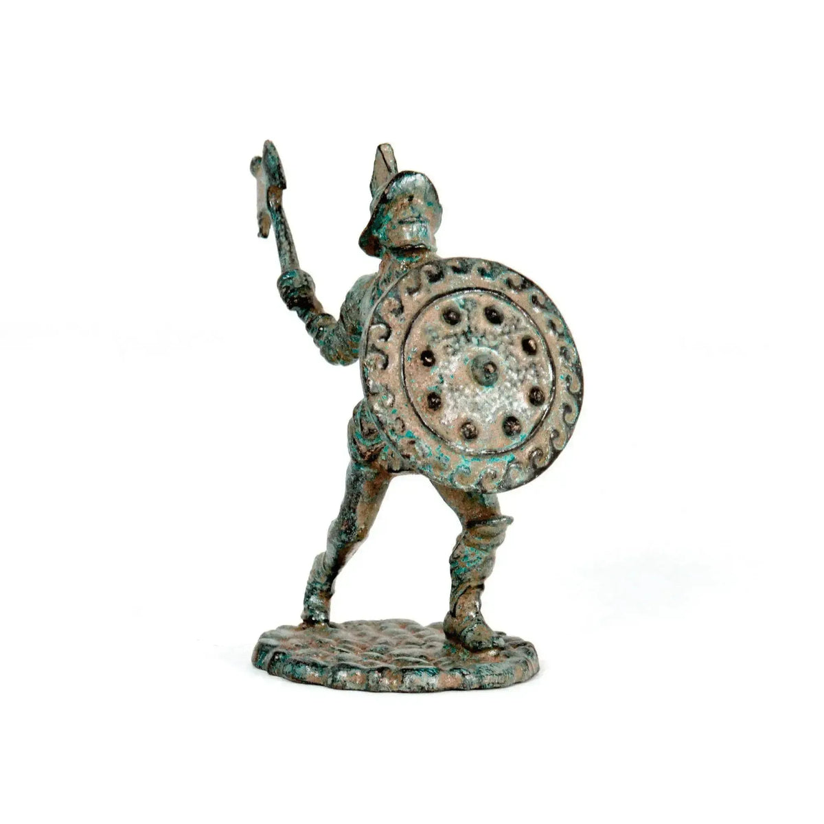 Statuette des römischen Gladiators – thrakische Bronze – Vorderansicht