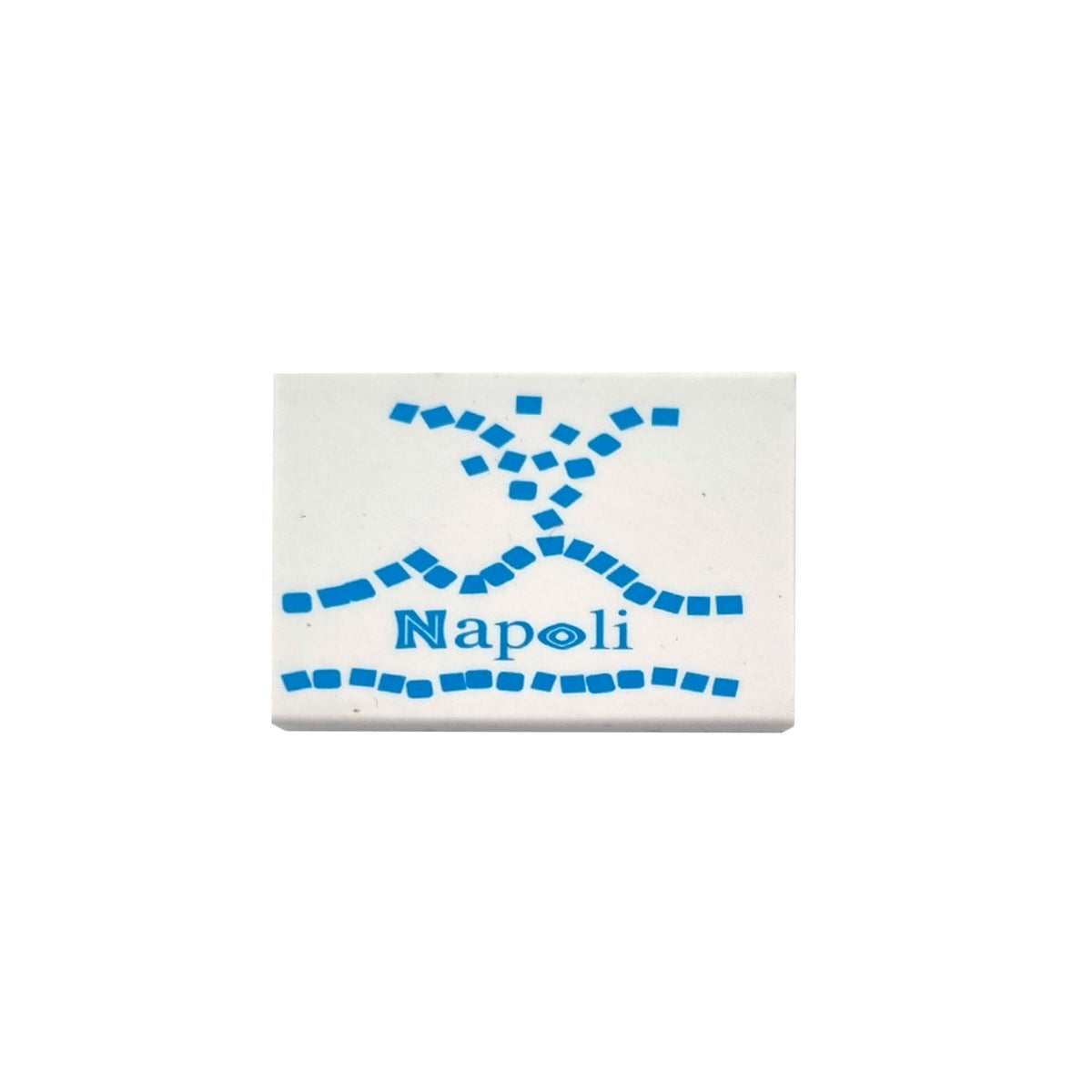Eraser with silhouette of Vesuvius – symbol of the history of Naples and Pompeii