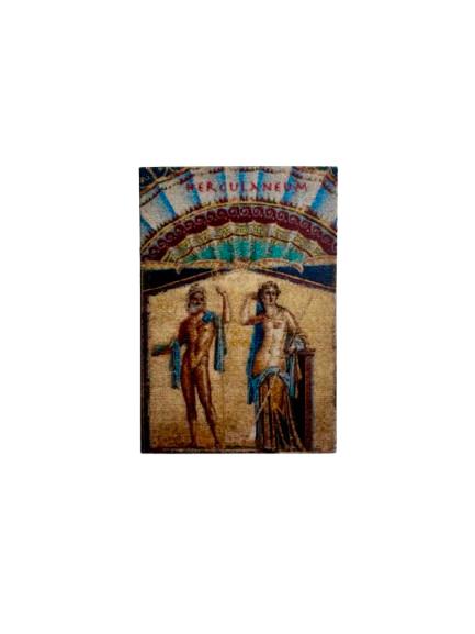 Gomma per cancellare con stampa della Fontana di Nettuno di Ercolano – mosaico romano colorato su accessorio da scrittura