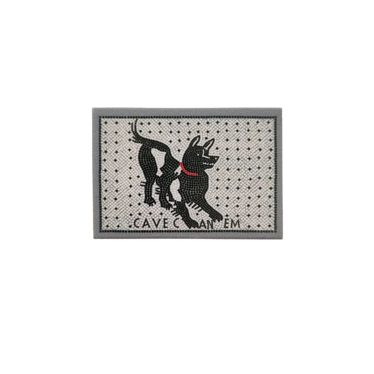 Eraser with print of the Cave Canem mosaic – artistic Pompeian warning “Beware of the dog”