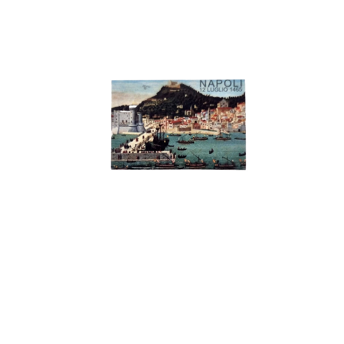 Eraser inspired by the Strozzi Table – Renaissance view of Naples from the sea