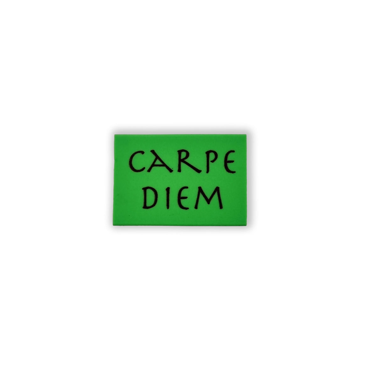 Eraser with the inscription Carpe Diem – Latin phrase inspired by Horace