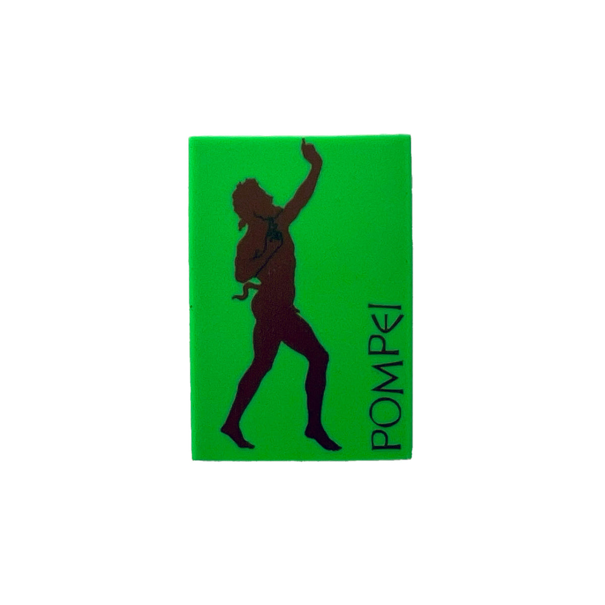 Eraser inspired by the Dancing Faun of Pompeii – mythological sculpture in motion
