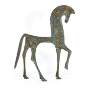 Statuetta in bronzo di cavallo greco