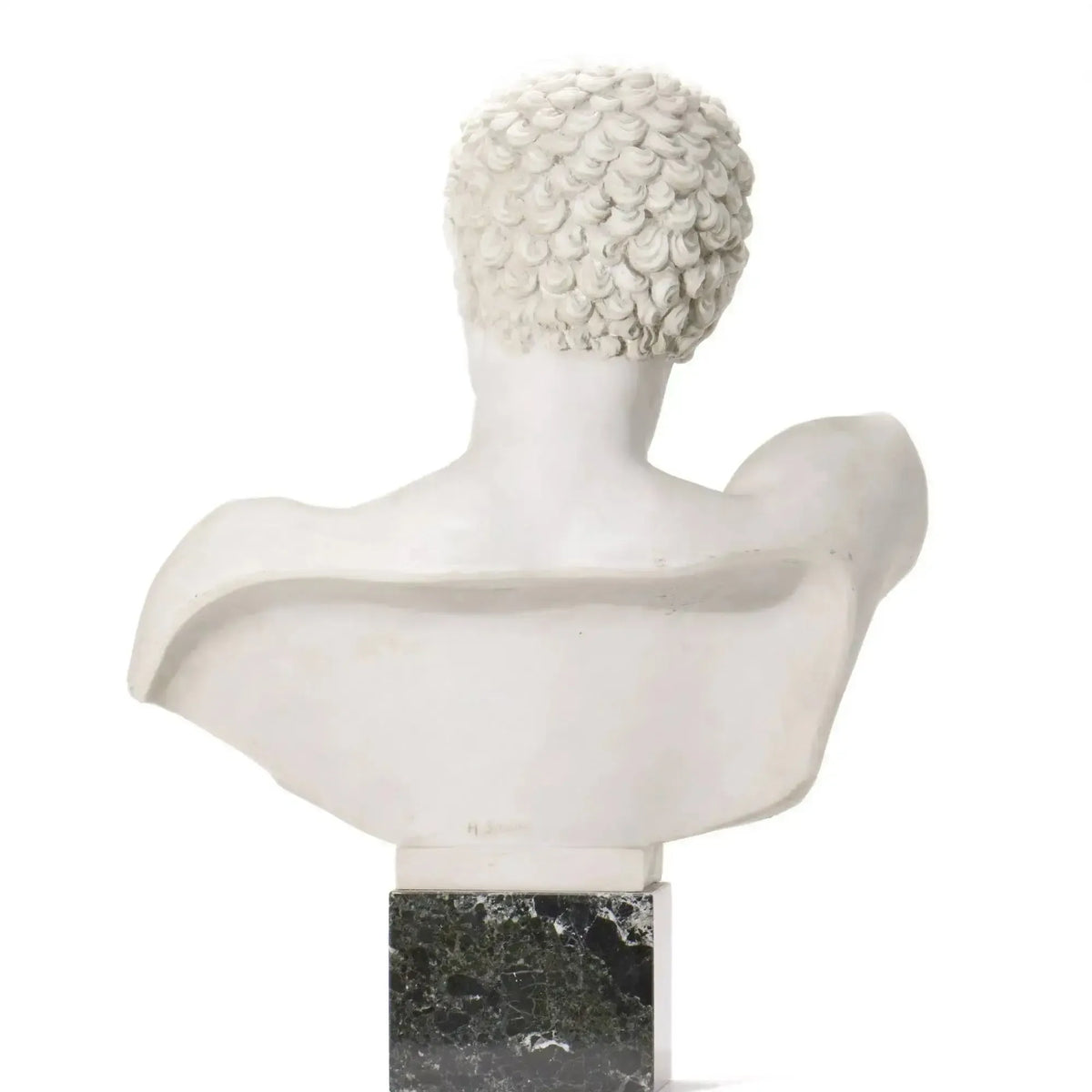 Hermes statua greca in marmo cm 46 vista posteriore