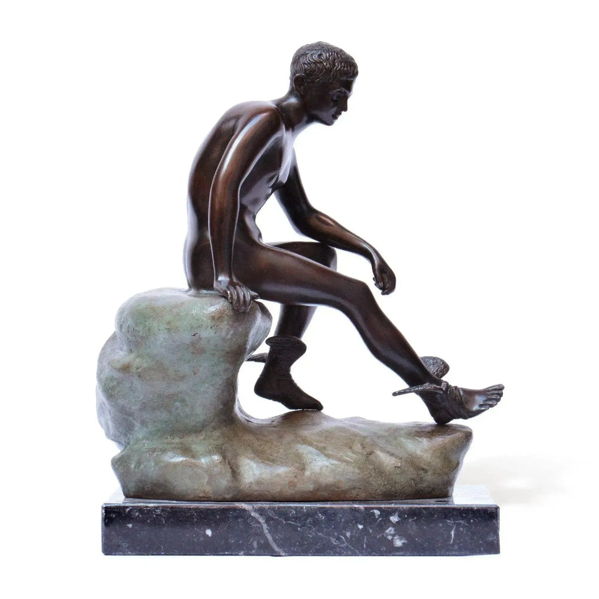Bronzestatue von Hermes