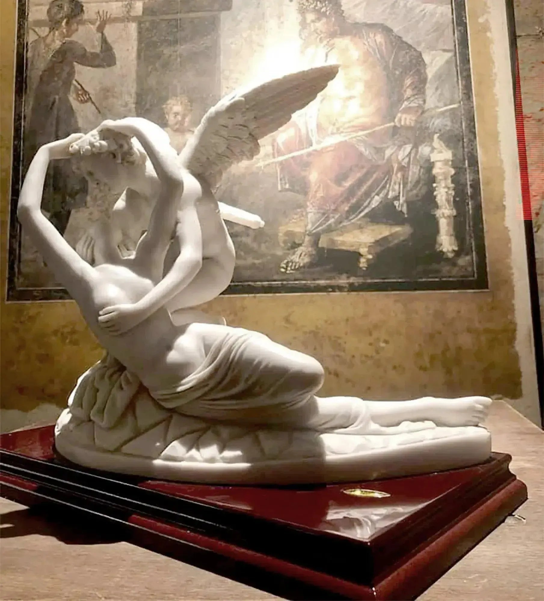 アモーレとプシュケ - 大理石の彫像 14 cm - ルーヴル美術館展示 アモーレとプシュケ - 大理石の彫像 14 cm - ルーヴル美術館展示