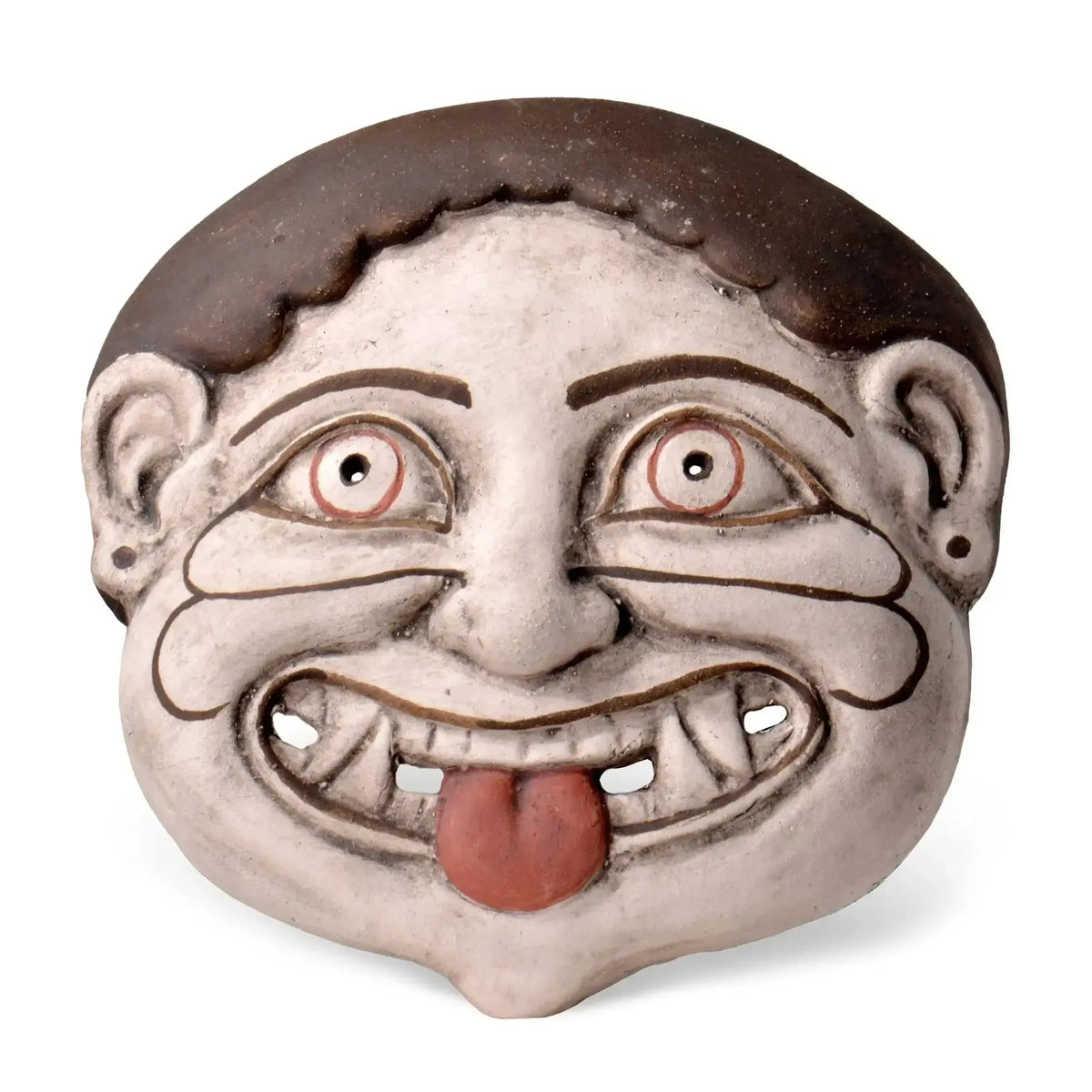 Terracotta gorgon mask