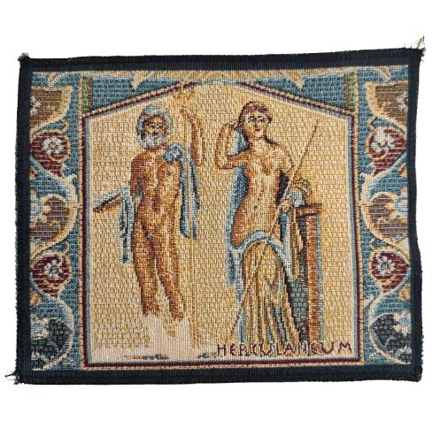 Mouse pad in tessitura Jacquard con raffigurazione della Fontana di Nettuno di Ercolano 