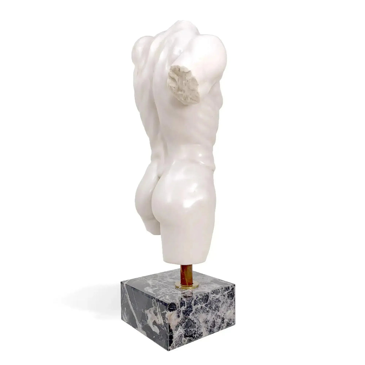 Torso di Perseo in marmo vista posteriore  a tre quarti 