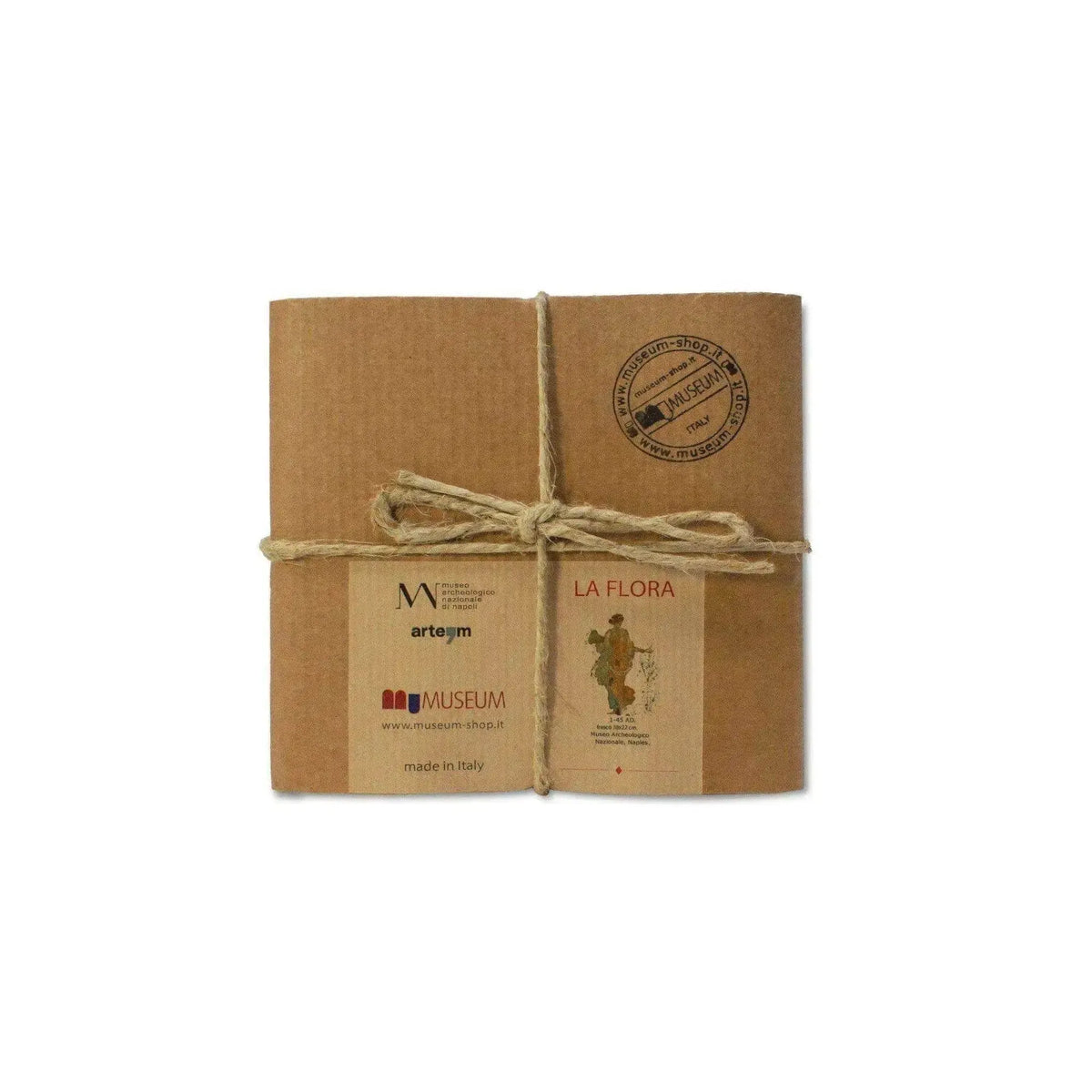 Verpackung: Flora-Marmorfliese Botticino aus Pompeji