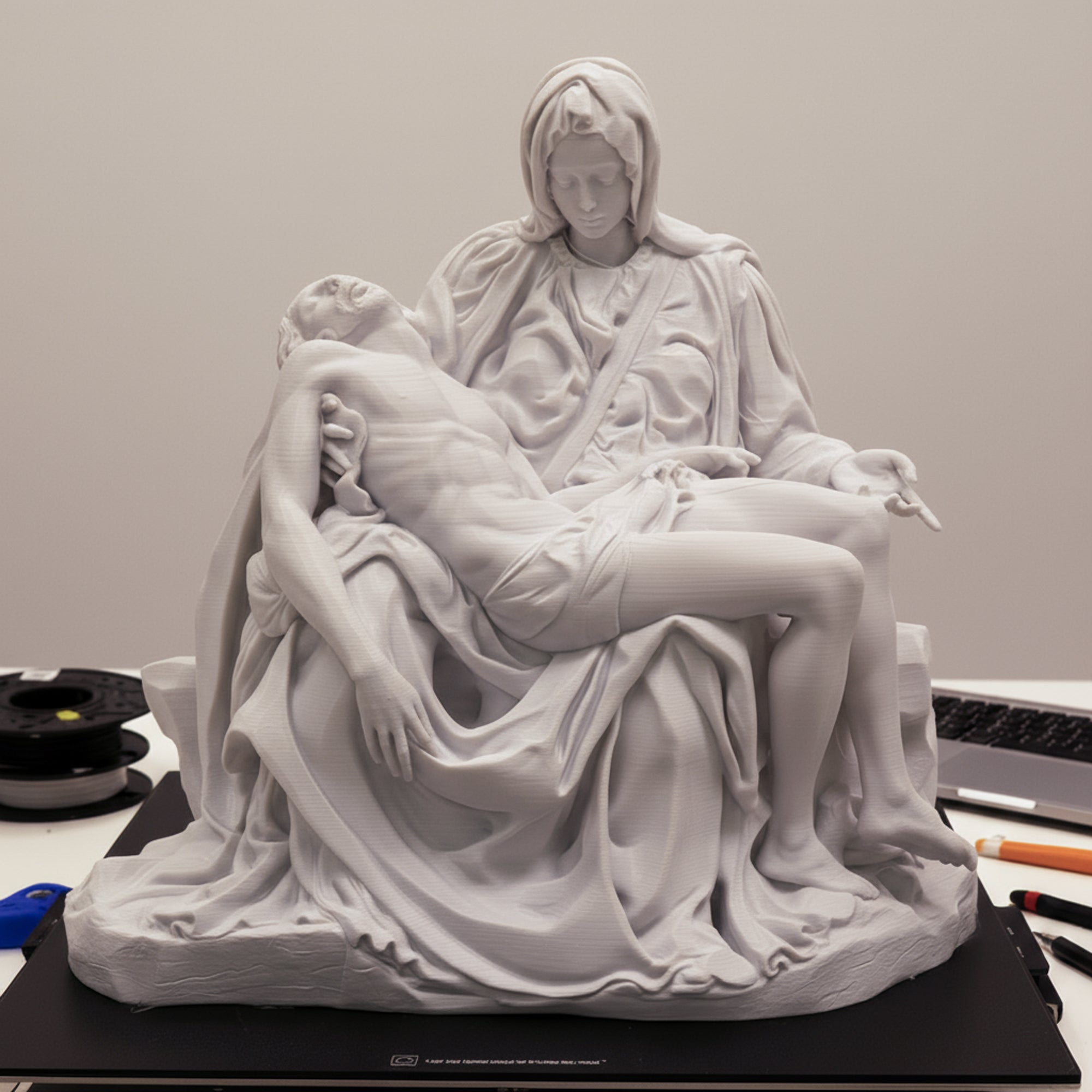 ミケランジェロのピエタ 3D PLAホワイトマット 20 cm | イタリア製