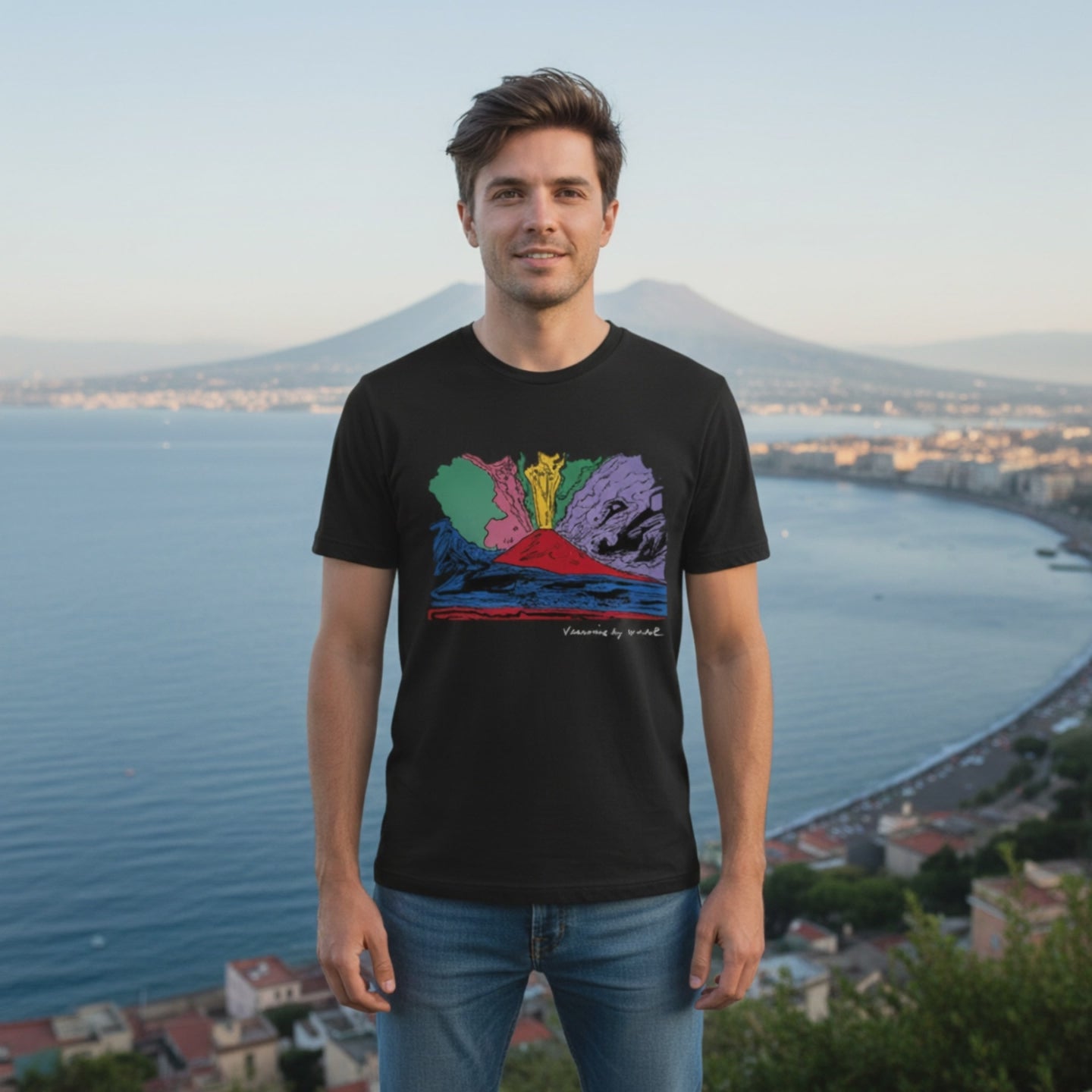 メンズTシャツ アンディ・ウォーホル「ヴェスヴィオ」– ヴェスヴィオの